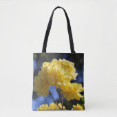 Golden Flowers Rozen Schattige Foto Tote Bag (Voorkant)