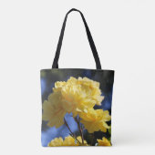 Golden Flowers  Rozen Schattige Foto Tote Bag (Achterkant)