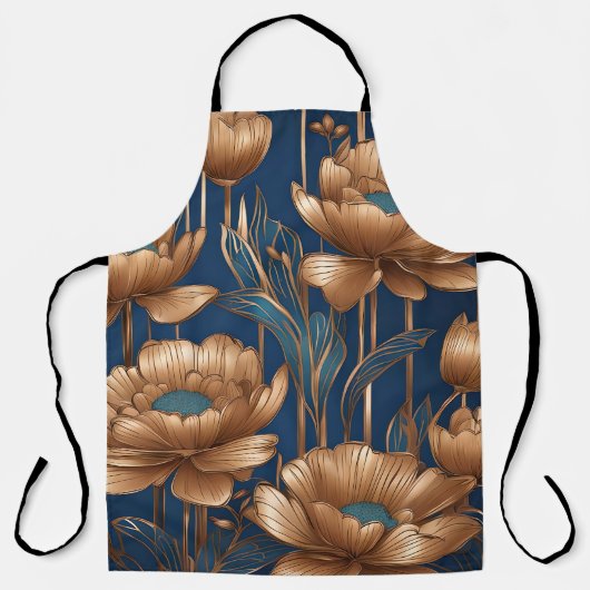 Golden Flowers Schort (Voorkant)