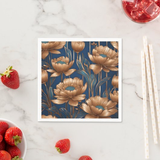 Golden Flowers Servet (Insitu)