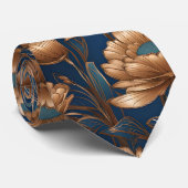 Golden Flowers Stropdas (Opgerold)