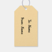 Golden Flowers Thank you! Cadeaulabel (Achterkant)