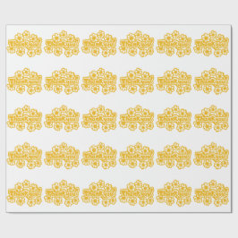 Golden Flowers Thank you ! Cadeaupapier