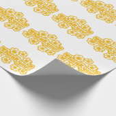 Golden Flowers Thank you ! Cadeaupapier (Hoek)