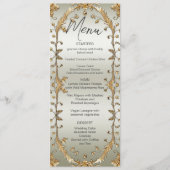 Golden  Flowers Wedding Menu (Voorkant)