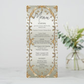 Golden  Flowers Wedding Menu (Staand voorkant)