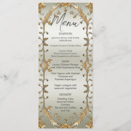 Golden Flowers Wedding Menu