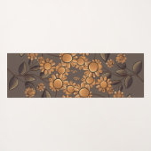 Golden Flowers Yogamat (Achterkant (horizontaal))