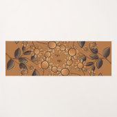 Golden Flowers Yogamat (Voorkant (horizontaal))