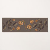 Golden Flowers Yogamat (Achterkant (horizontaal))