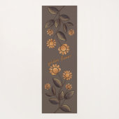 Golden Flowers Yogamat (Achterkant)
