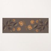 Golden Flowers Yogamat (Voorkant (horizontaal))