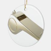 Golden fluitje keramisch ornament (Links)