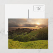 Golden Foggy Sunset, Californië Briefkaart (Voorkant / Achterkant)