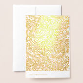 Golden Foliage 50e bruiloft Jubileum Echt Folie Kaarten (Met envelop)