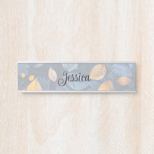 Golden Foliage Dreams Herfst Natuur Beauty Deurbordje (Voorkant)