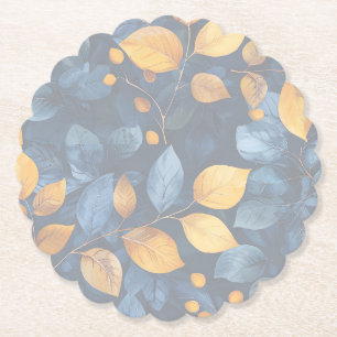 Golden Foliage Dreams Herfst Natuur Beauty Kartonnen Onderzetters