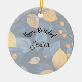 Golden Foliage Dreams Herfst Natuur Beauty Keramisch Ornament