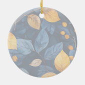 Golden Foliage Dreams Herfst Natuur Beauty Keramisch Ornament (Achterkant)