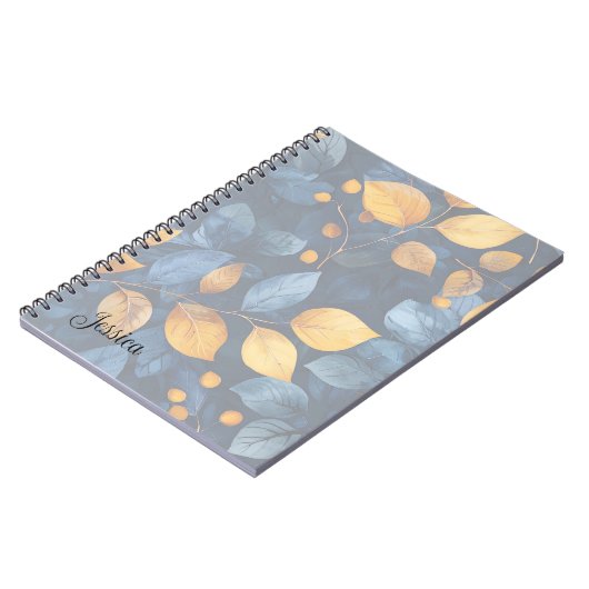 Golden Foliage Dreams Herfst Natuur Beauty Notitieboek (Linkerzijde)