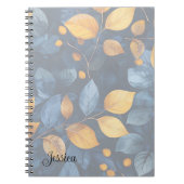 Golden Foliage Dreams Herfst Natuur Beauty Notitieboek (Voorkant)