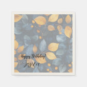 Golden Foliage Dreams Herfst Natuur Beauty Servet (Voorkant)