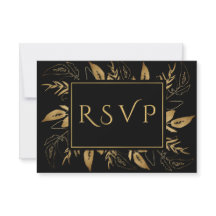 Golden Foliage | Elegant Gold Black Wedding