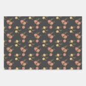 Golden Foliage en bloemen Inpakpapier Vel (Voorkant 3)