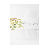 Golden Foliage Wedding Uitnodigingen Wikkel (Voorkant Voorbeeld)