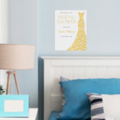 Golden Folie Dress Vrijgezellenfeest Groot Welkoms Folie Afdrukken (Insitu (Slaapkamer))