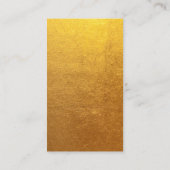 Golden Folie Foto Pineapple Visitekaartje (Achterkant)