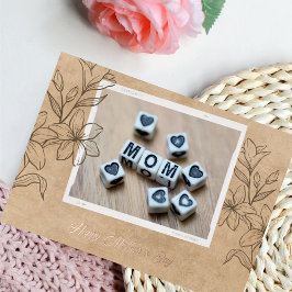 Golden Folie Happy Moederdag Feestdagenkaart