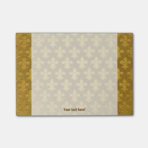Golden folie Imperial Fleur de Lis Pattern Post-it® Notes