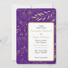 Golden Folie Leaf Floral Wedding