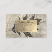 Golden Folie Urban Organic Botanical Black Maple Visitekaartje (Achterkant)