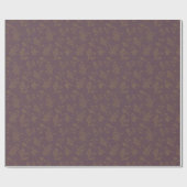 Golden Folie Winter Berries Cadeaupapier (Vlak)