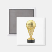 Golden football trofee magneet (Voorkant / Achterkant)