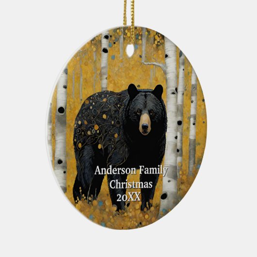 Golden Forest Black Beer Keramisch Ornament (Rechts)