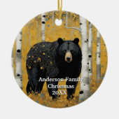 Golden Forest Black Beer Keramisch Ornament (Voorkant)