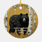 Golden Forest Black Beer Keramisch Ornament (Achterkant)