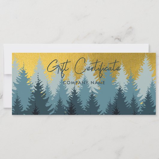 Golden Forest Business Cadeaubon (Achterkant)