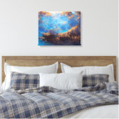 Golden Forest Canvas Afdruk (Insitu (Slaapkamer))