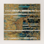 Golden Forest Deer Puzzel (Horizontaal)