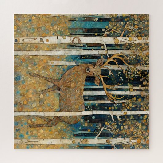 Golden Forest Deer Puzzel (Horizontaal)
