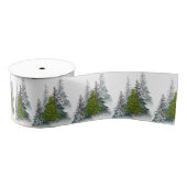 Golden Forest Glow Christmas Ribbon Grosgrain Lint (Spoel)