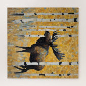Golden Forest Moose Puzzel (Horizontaal)