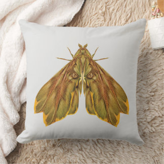 Golden Forest Moth – Surreal Nature Form Kussen