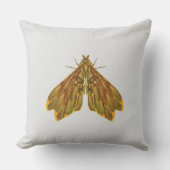 Golden Forest Moth – Surreal Nature Form Kussen (Voorkant)