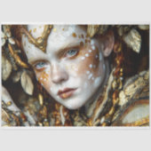 Golden Forest Shaman Mythic Tribal Decoupage Tissuepapier (Voorkant)