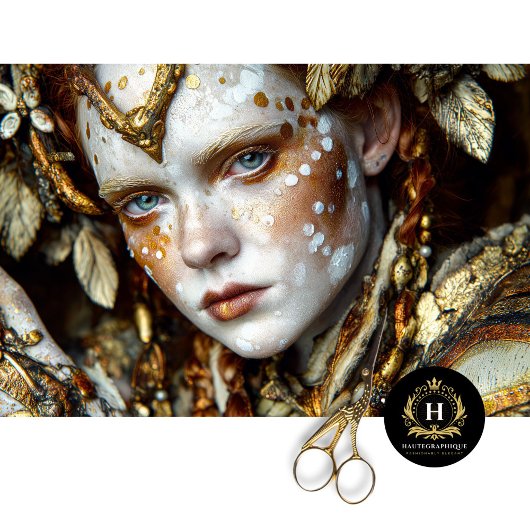 Golden Forest Shaman Mythic Tribal Decoupage Tissuepapier